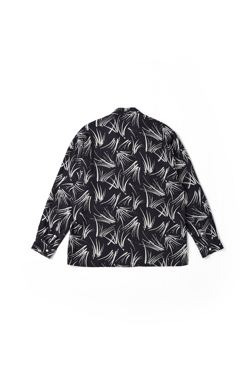 トップス ORIGINAL PRINTED OPEN COLLAR SHIRTSHORSE ORIGINAL PRINTED OPEN COLLAR SHIRTS(PINE NEEDLE)Long-sleeve
