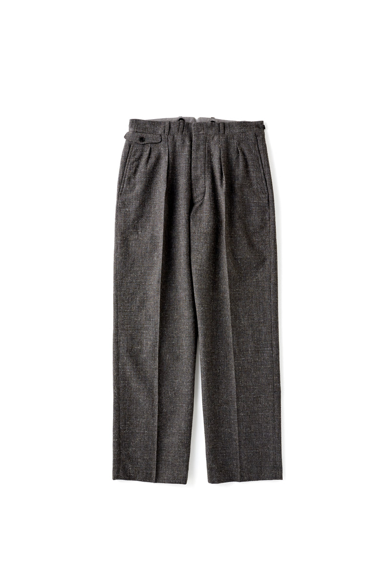 DOUBLE-PLEATED DRAPE TROUSER - 252OJ-PT01 – OLD JOE BRAND