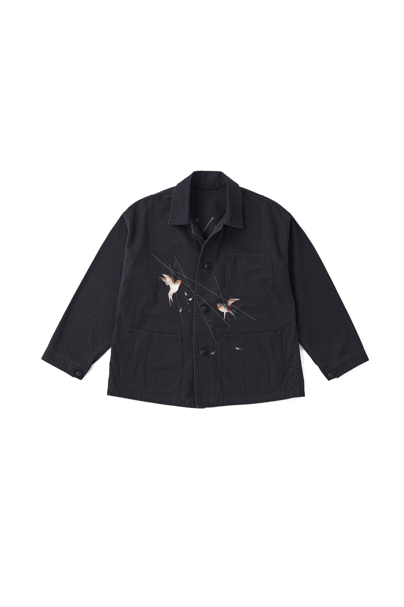 ジャケット・アウター Yuzulawgy handmade herringbone jaket WOOL TWEED HERRINGBONE ASYMMETRIC JACKET – THE SHOP YOHJI