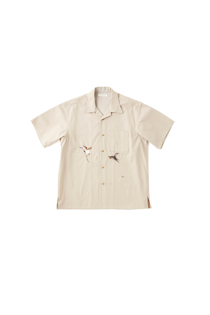 SILK NEP CLOTH SOUVENIR SHIRTS (Short-sleeve) - 251OJ-SH14 – OLD