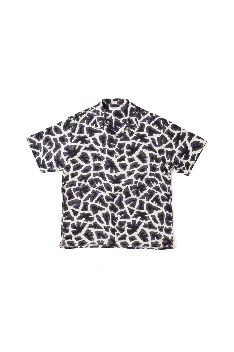 ORIGINAL PRINTED OPEN COLLAR SHIRTS (Giraffe) Short-sleeve - 251OJ