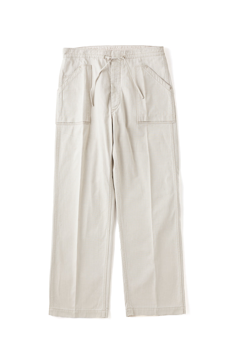 PATINA HERRINGBONE GATHERING TROUSER - 251OJ-PT07 – OLD JOE BRAND