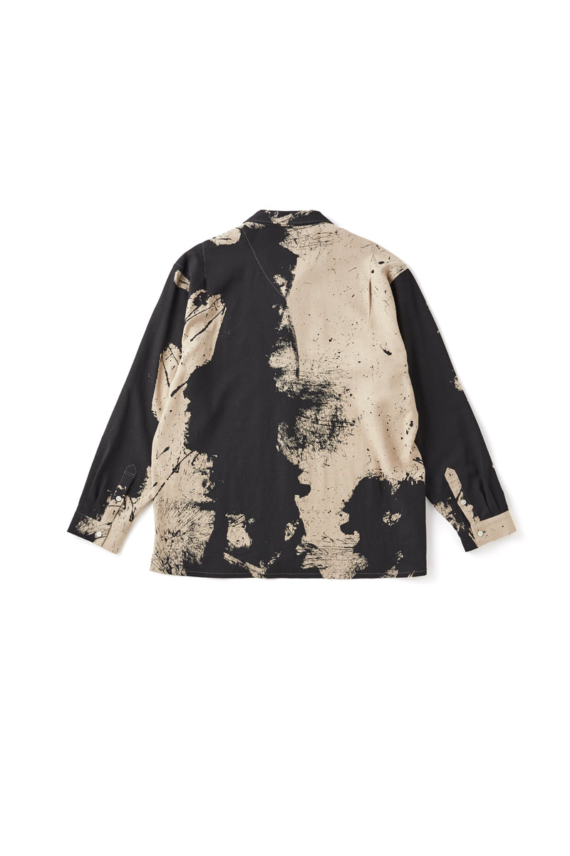 TSUJIMURA SHIRO ABSTRACT PAINT SHIRTS (Long-sleeve) - 251OJ-SH23