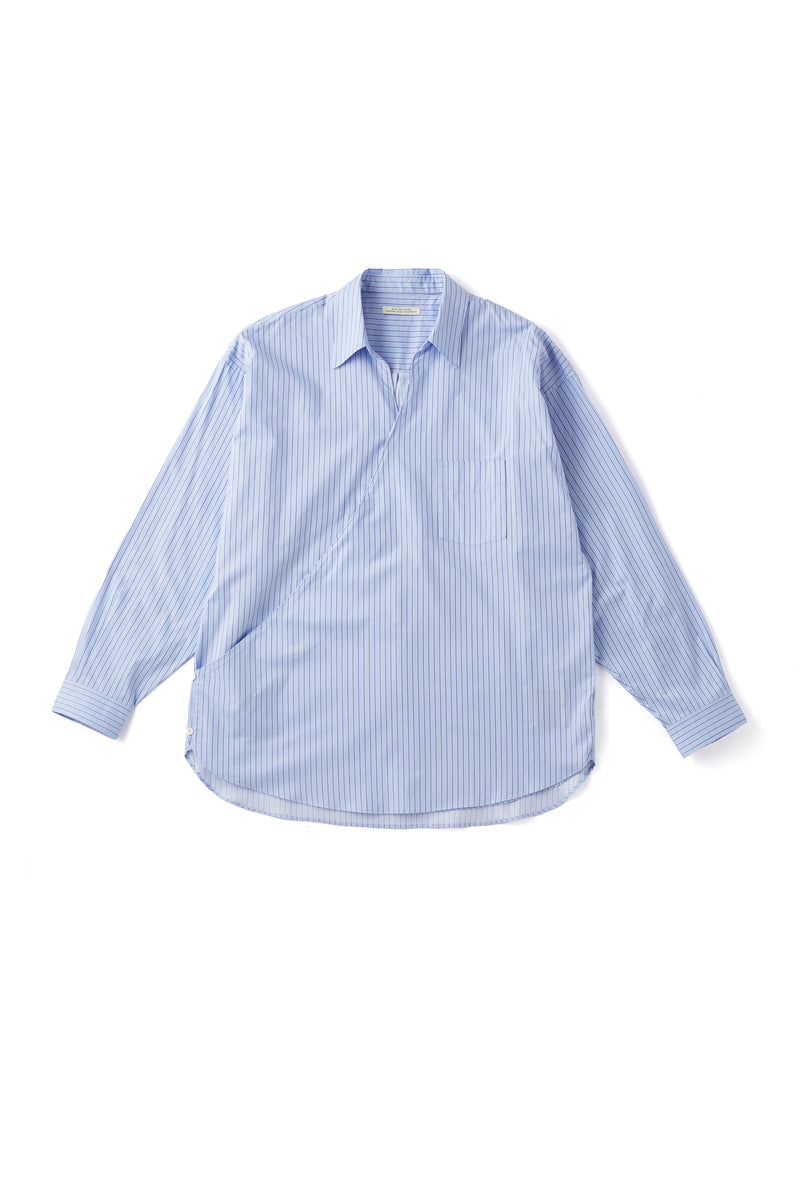 ASYMMETRY FRONT TUNIC SHIRTS (Long-Sleeve) - 251OJ-SH08 – OLD JOE