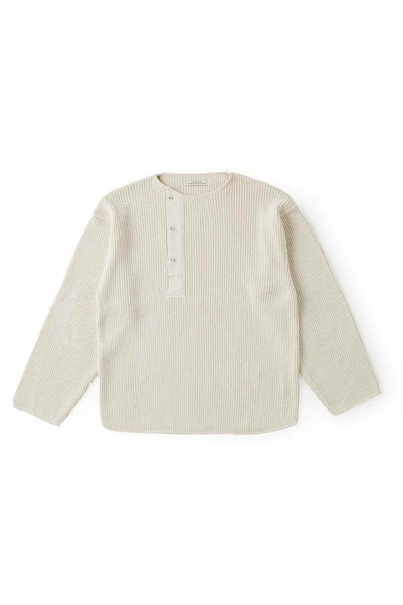 OLD JOE - ASYMMETRY FRONT HENLY SWEATER | www.causus.be