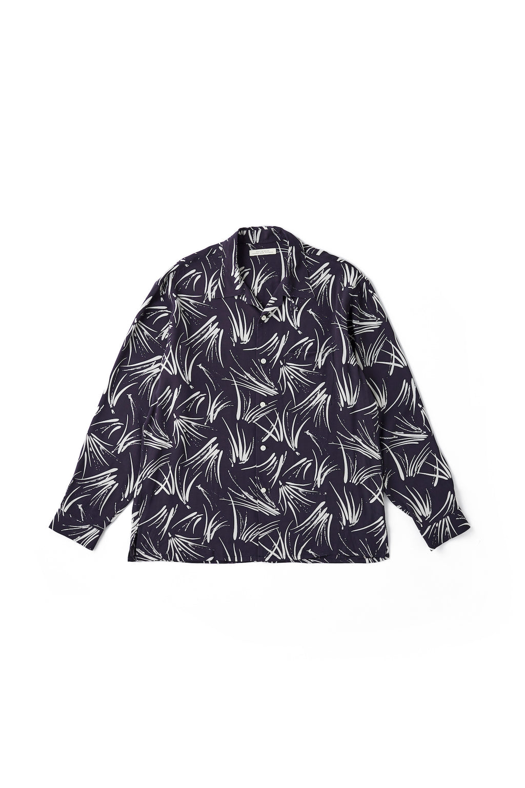 ORIGINAL PRINTED OPEN COLLAR SHIRTS(PINE NEEDLE)Long-sleeve - 241OJ-SH04