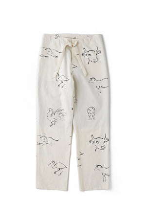 ORIGINAL PRINTED EASY TROUSER (DRAWING) - 	241OJ-PT20