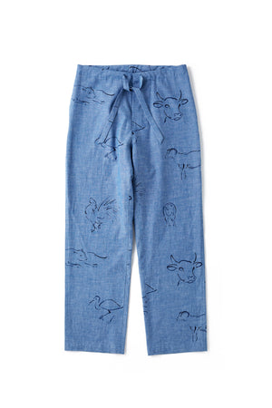 ORIGINAL PRINTED EASY TROUSER (DRAWING) - 	241OJ-PT20