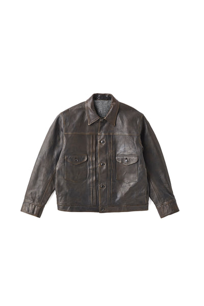 PATINA HORSE-HIDE JEAN JACKET - 252OJ-JK18 – OLD JOE BRAND