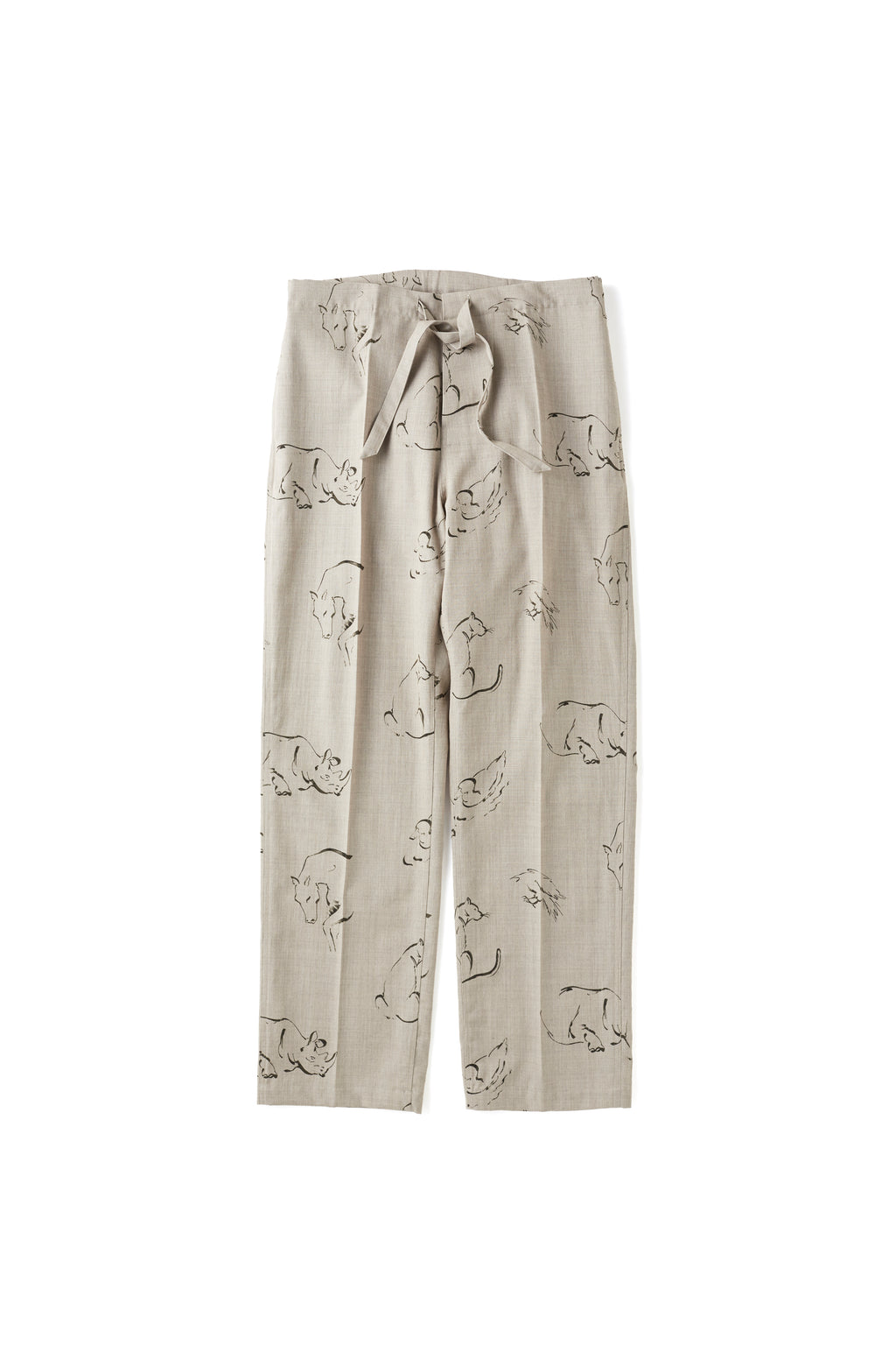 ORIGINAL PRINTED EASY TROUSER (Animal Drawing) - 252OJ-PT06