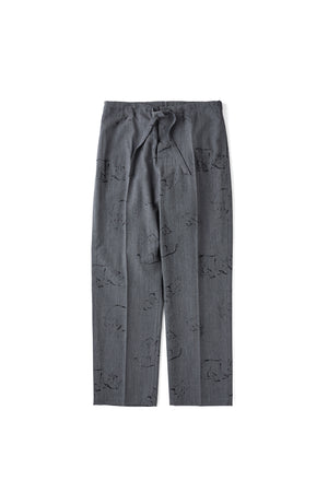 ORIGINAL PRINTED EASY TROUSER (Animal Drawing) - 252OJ-PT06