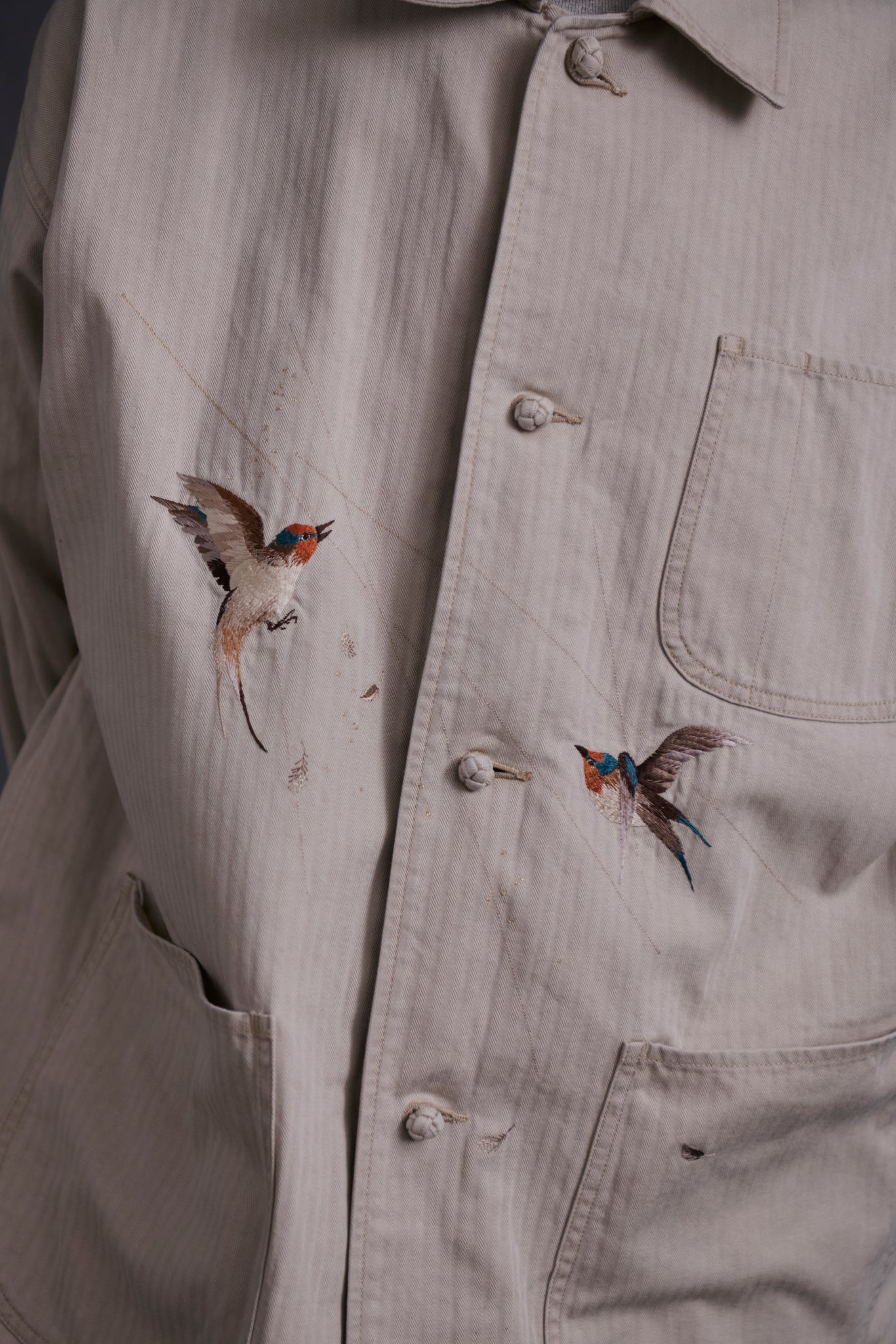 PATINA HERRINGBONE SOUVENIR JACKET - 251OJ-JK16