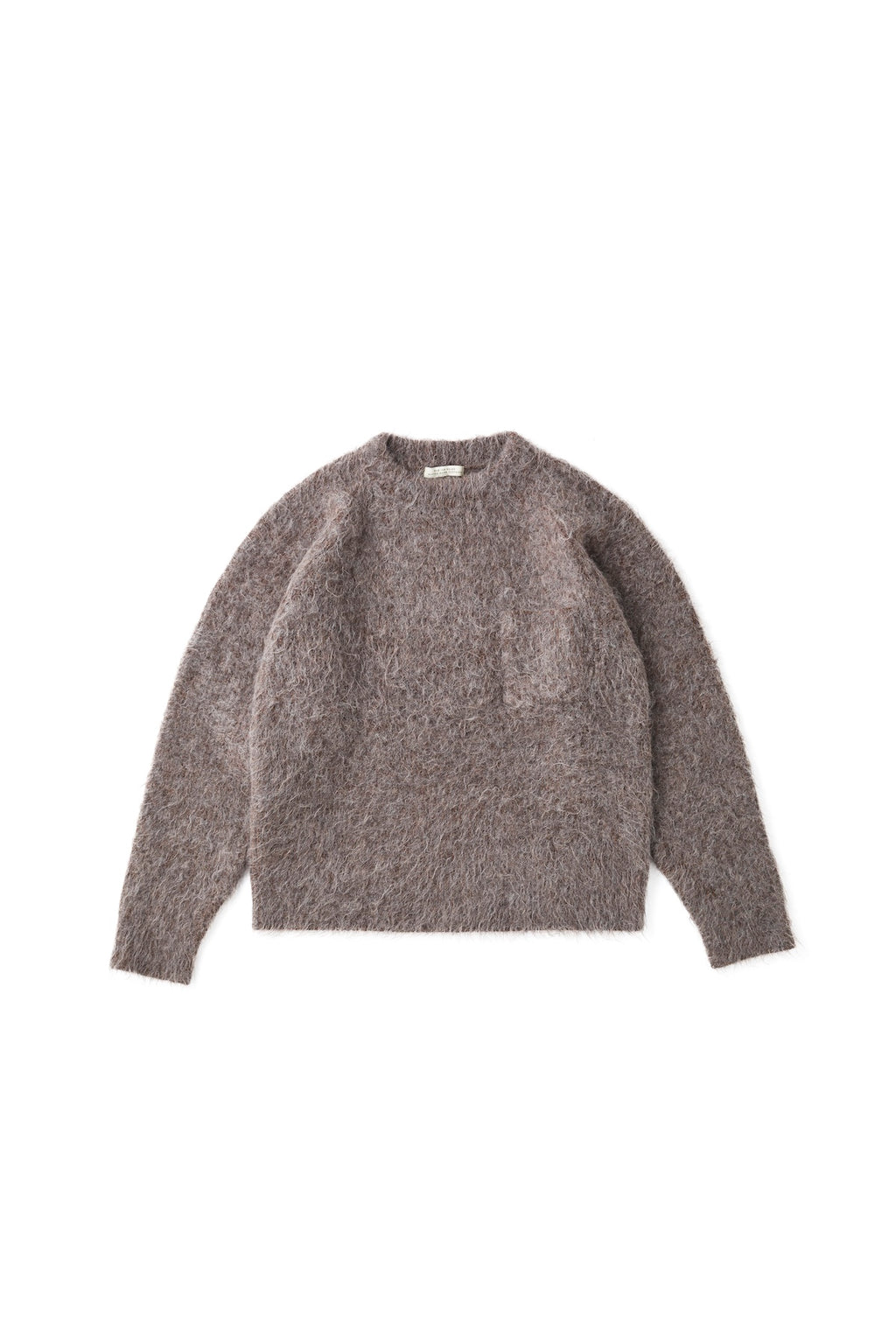 BLENDED ALPAKA MOCK-NECK SWEATER - 242OJ-KN07