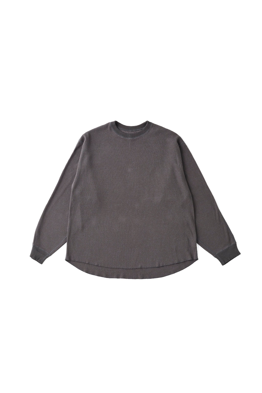 CREW-NECK SILK NEP RIBED TOPS - 242OJ-CT08