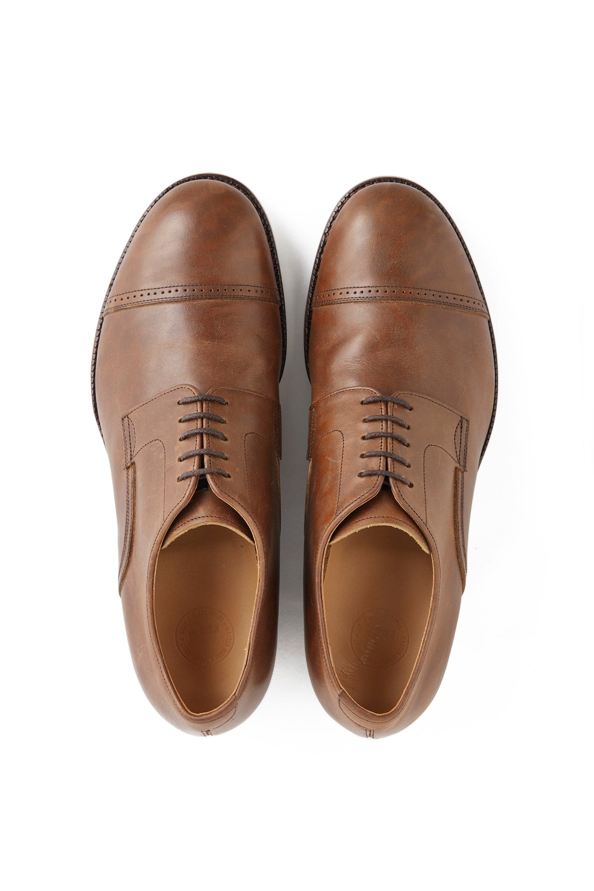 “The Leader” ARTISAN LEATHER CAP TOE SHOES - 241OJ-FW02