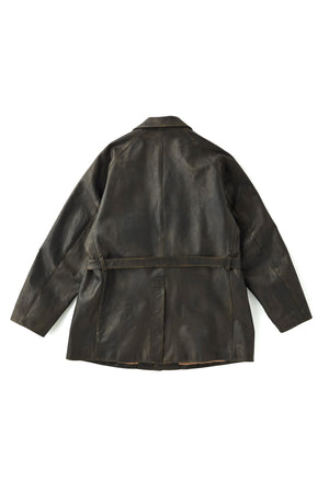 PATINA HORSE-HIDE VEHICLE COAT - 252OJ-JK20