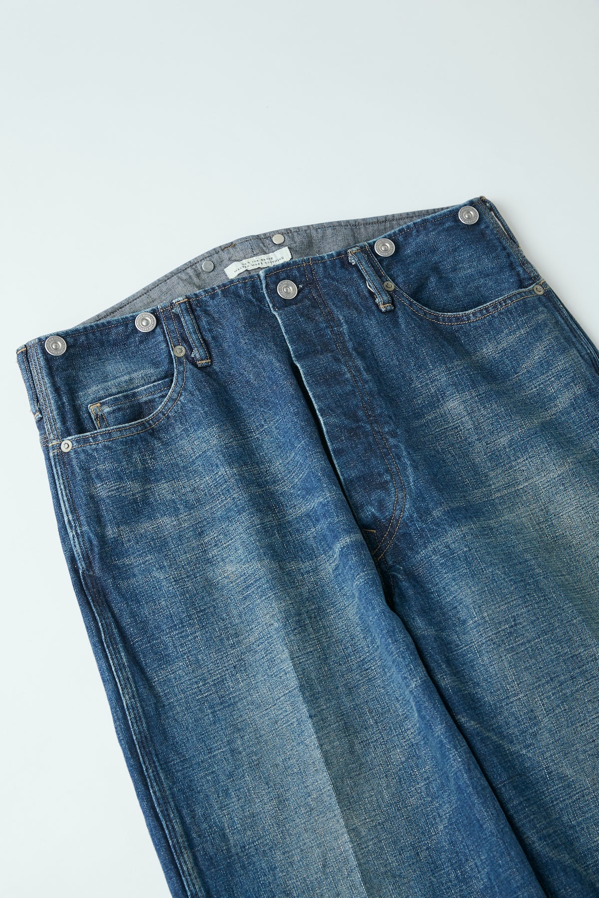 BELTLESS WAIST JEAN TROUSER"990" (FADE INDIGO) - 241OJ-PT12