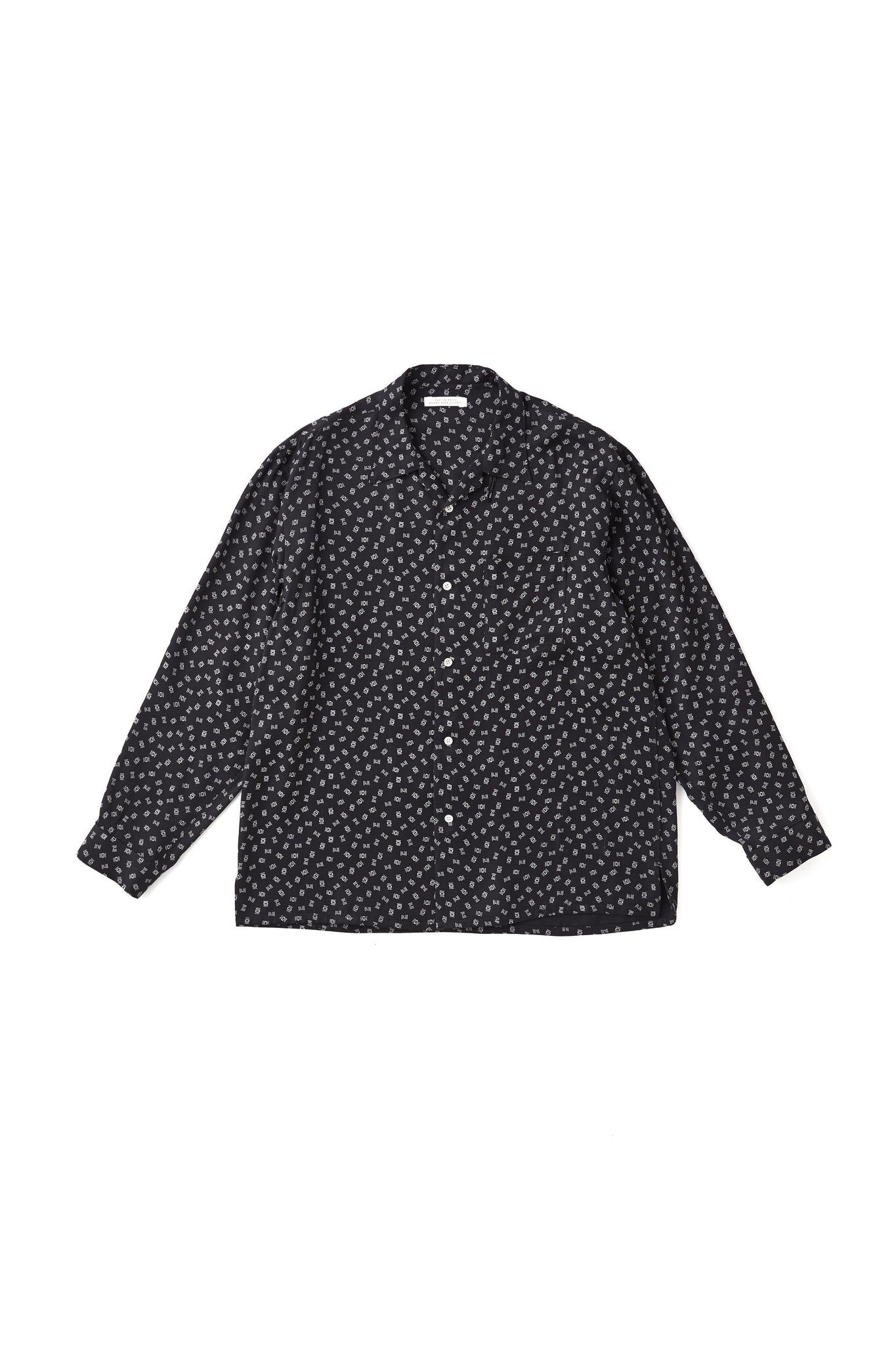 ORIGINAL PRINTED OPEN COLLAR SHIRTS (Deco Monogram) Long-sleeve - 251OJ-SH15