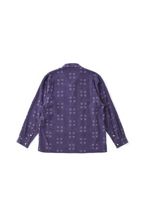 ORIGINAL PRINTED OPEN COLLAR SHIRTS (Square Dot) Long-sleeve - 251OJ-SH16