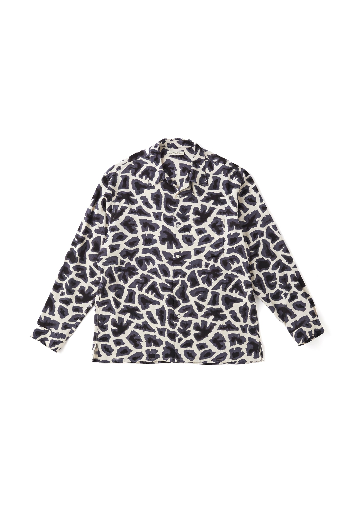 ORIGINAL PRINTED OPEN COLLAR SHIRTS (Giraffe) Long-sleeve - 251OJ-SH17