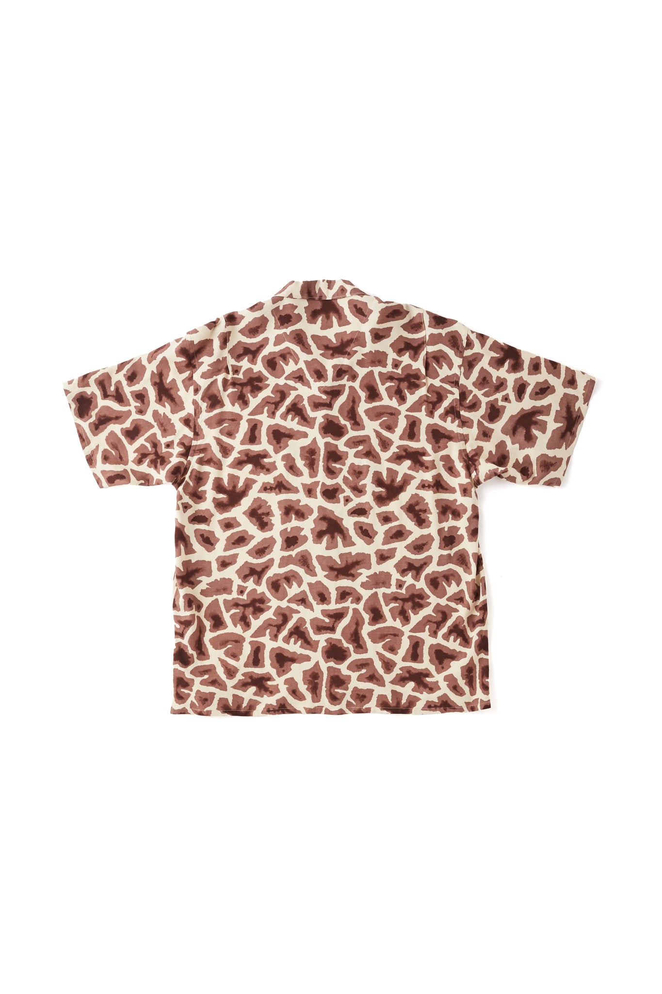 ORIGINAL PRINTED OPEN COLLAR SHIRTS (Giraffe) Short-sleeve - 251OJ-SH21