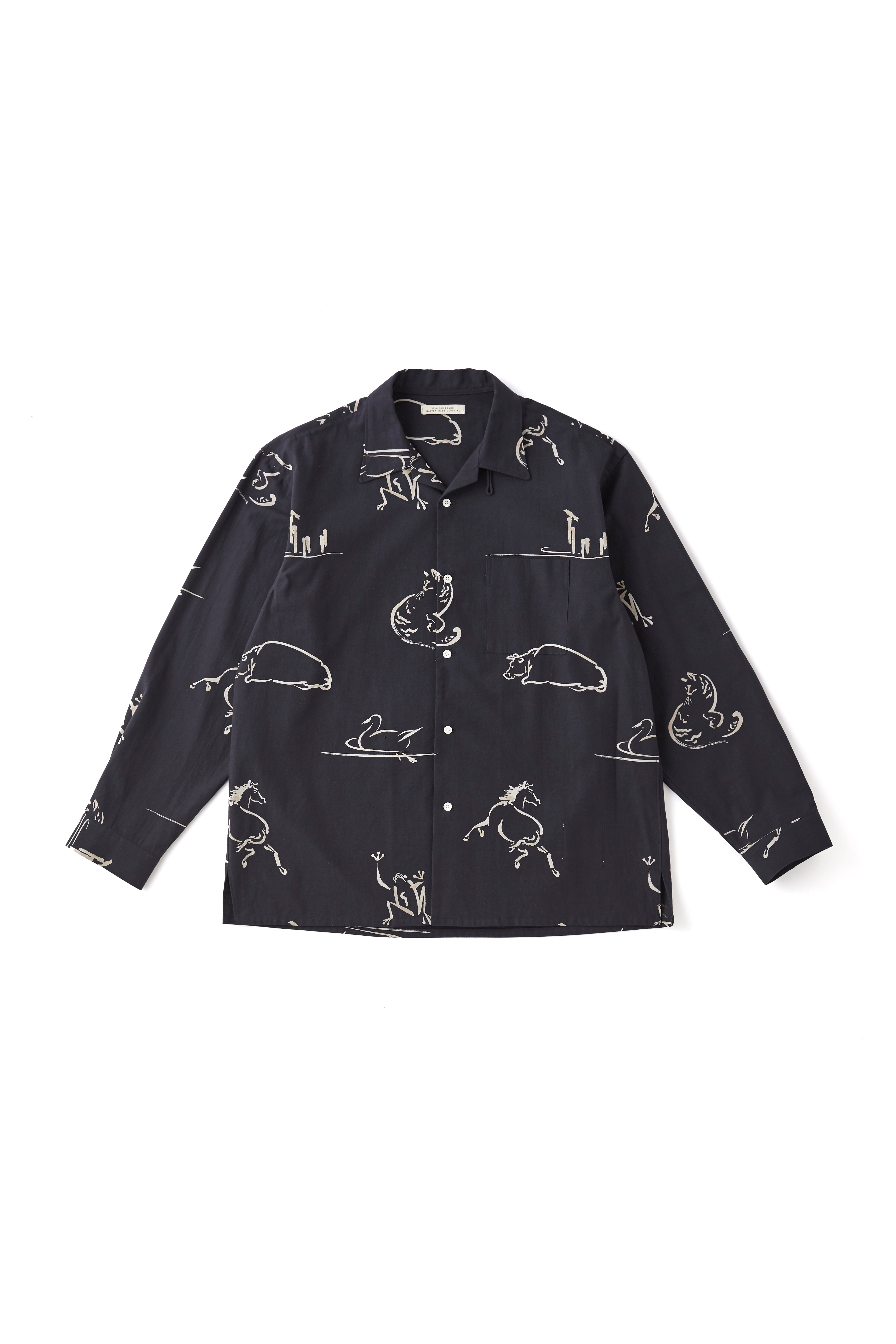 希少品 OLD JOE OPEN FRONT SWEATER SHIRTS 黒 EARLY BASQUE STRIPE SHIRTS (Long Sleeve) - 221OJ-KN01 – OLD