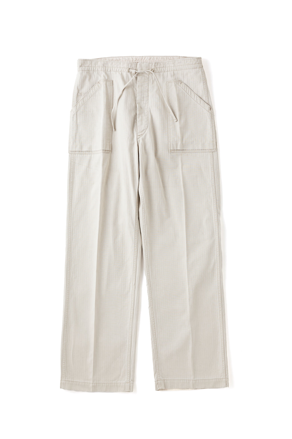 PATINA HERRINGBONE GATHERING TROUSER - 251OJ-PT07
