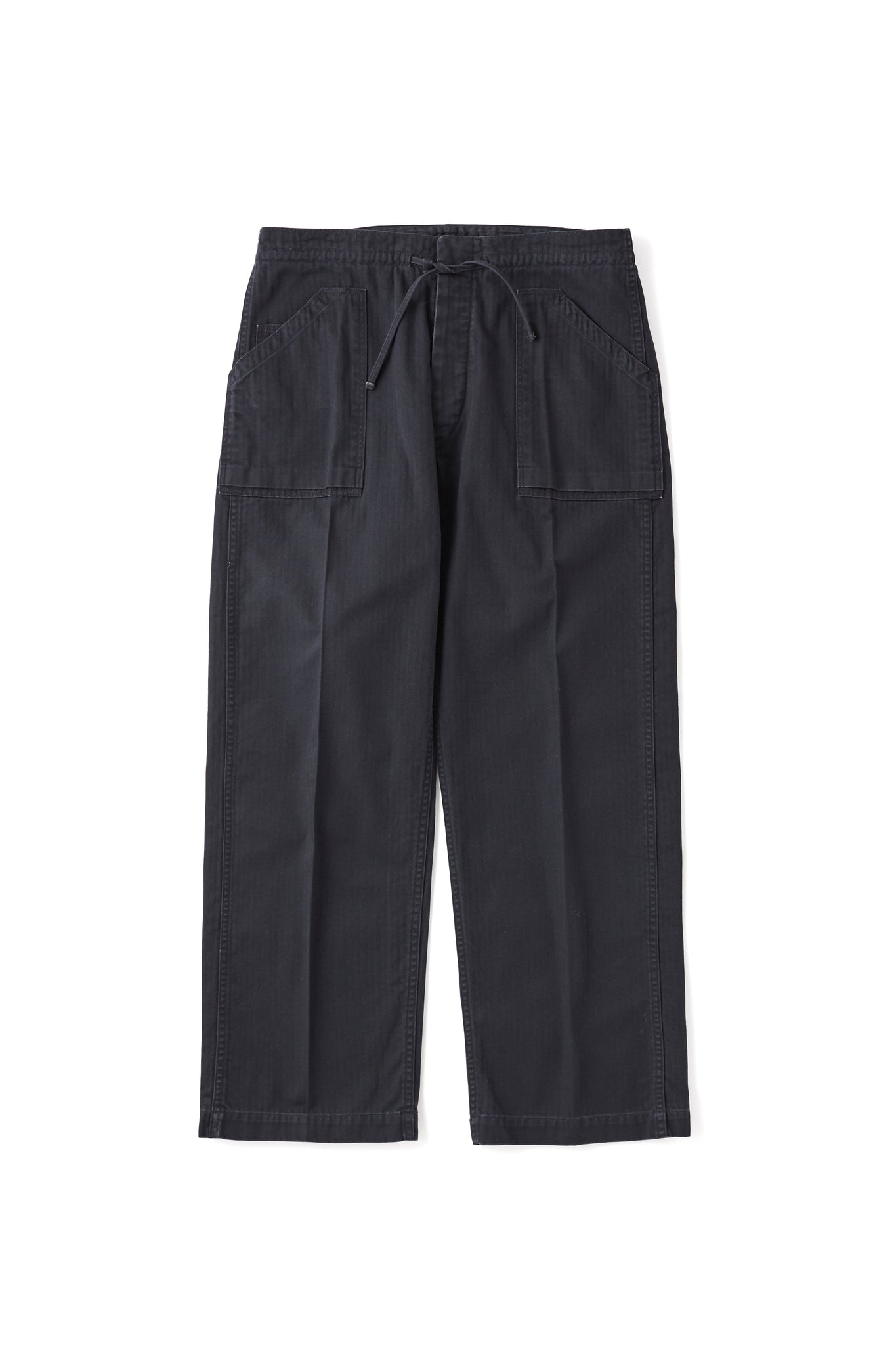 PATINA HERRINGBONE GATHERING TROUSER - 251OJ-PT07