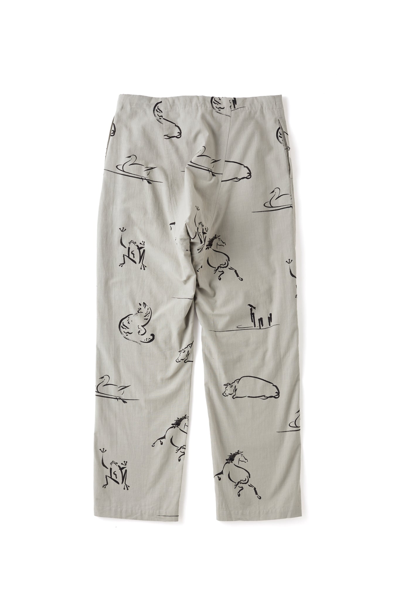 ORIGINAL PRINTED EASY TROUSER (Animal Drawing) - 251OJ-PT19