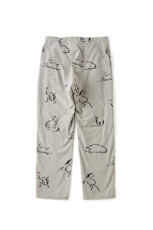 ORIGINAL PRINTED EASY TROUSER (Animal Drawing) - 251OJ-PT19