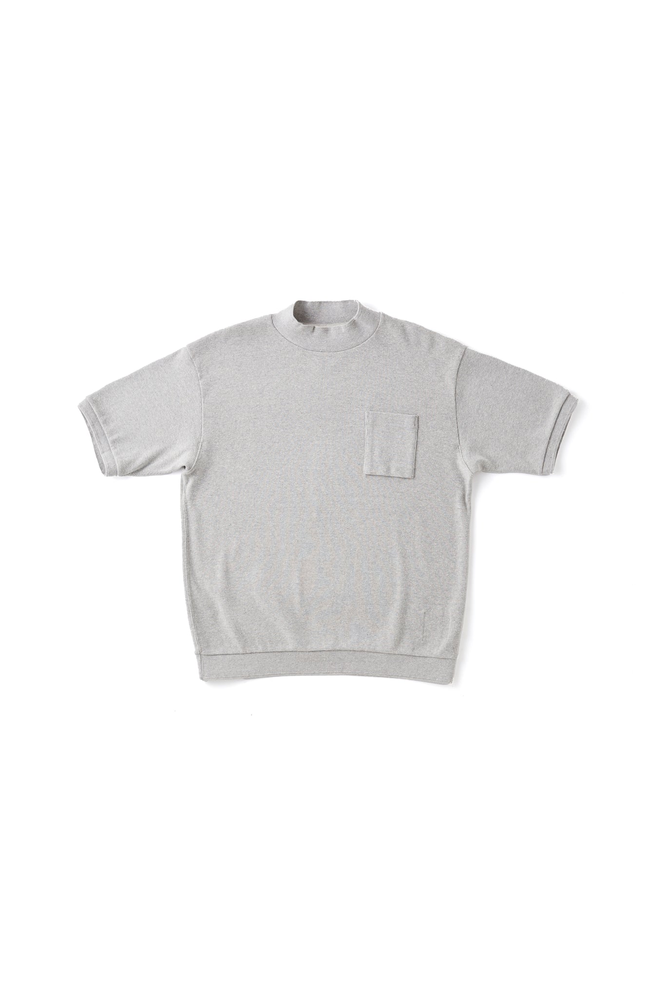 MOCK-NECK NEP RIBED TOPS - 251OJ-CT09