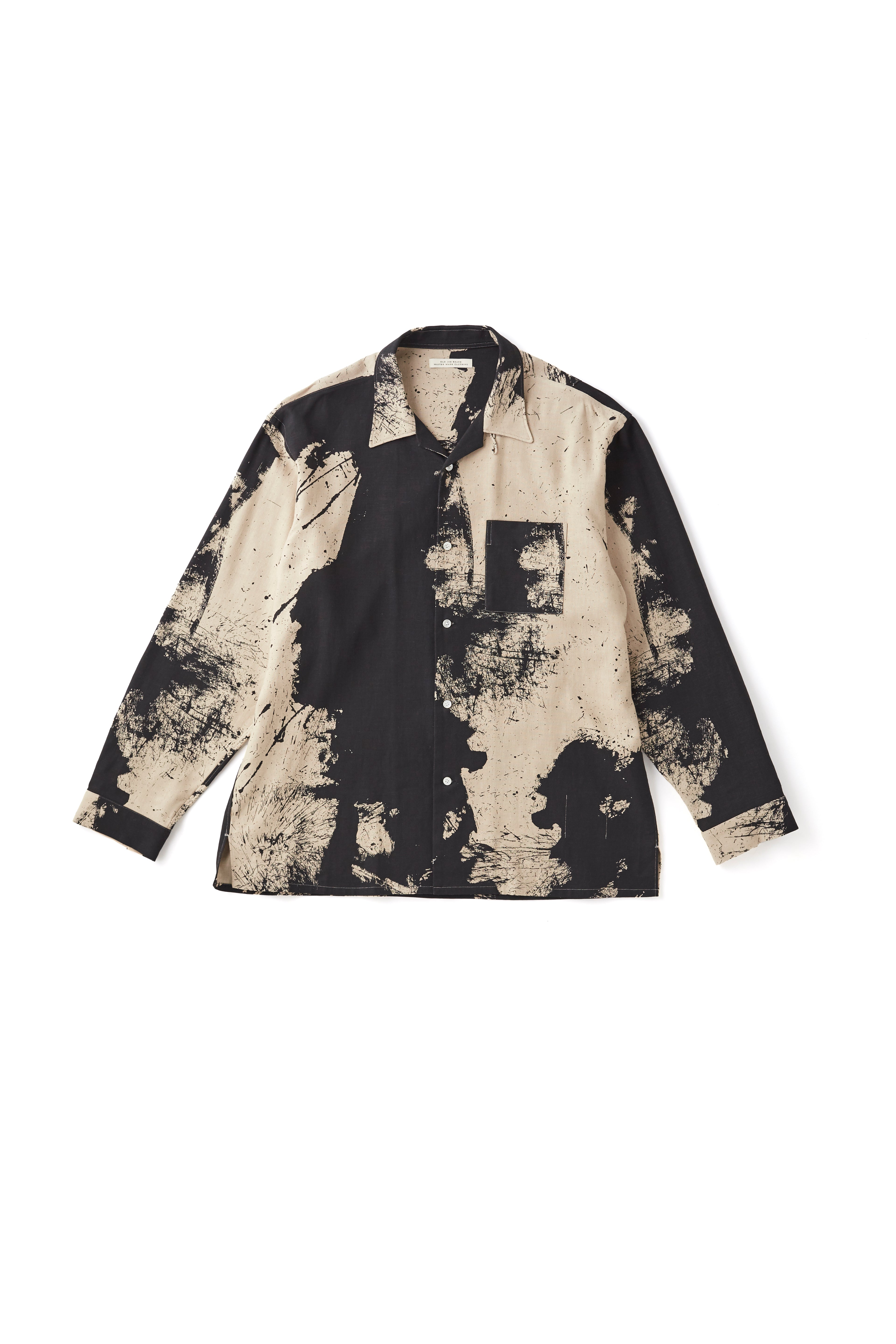 TSUJIMURA SHIRO ABSTRACT PAINT SHIRTS (Long-sleeve) - 251OJ-SH23