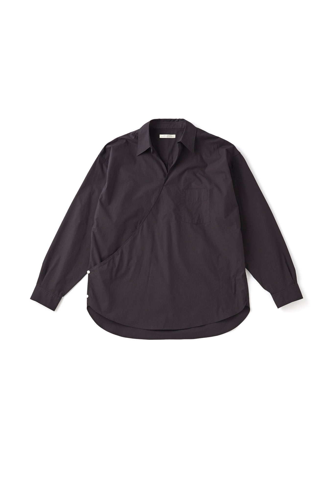 ASYMMETRY FRONT TUNIC SHIRTS (Long-Sleeve) - 251OJ-SH08