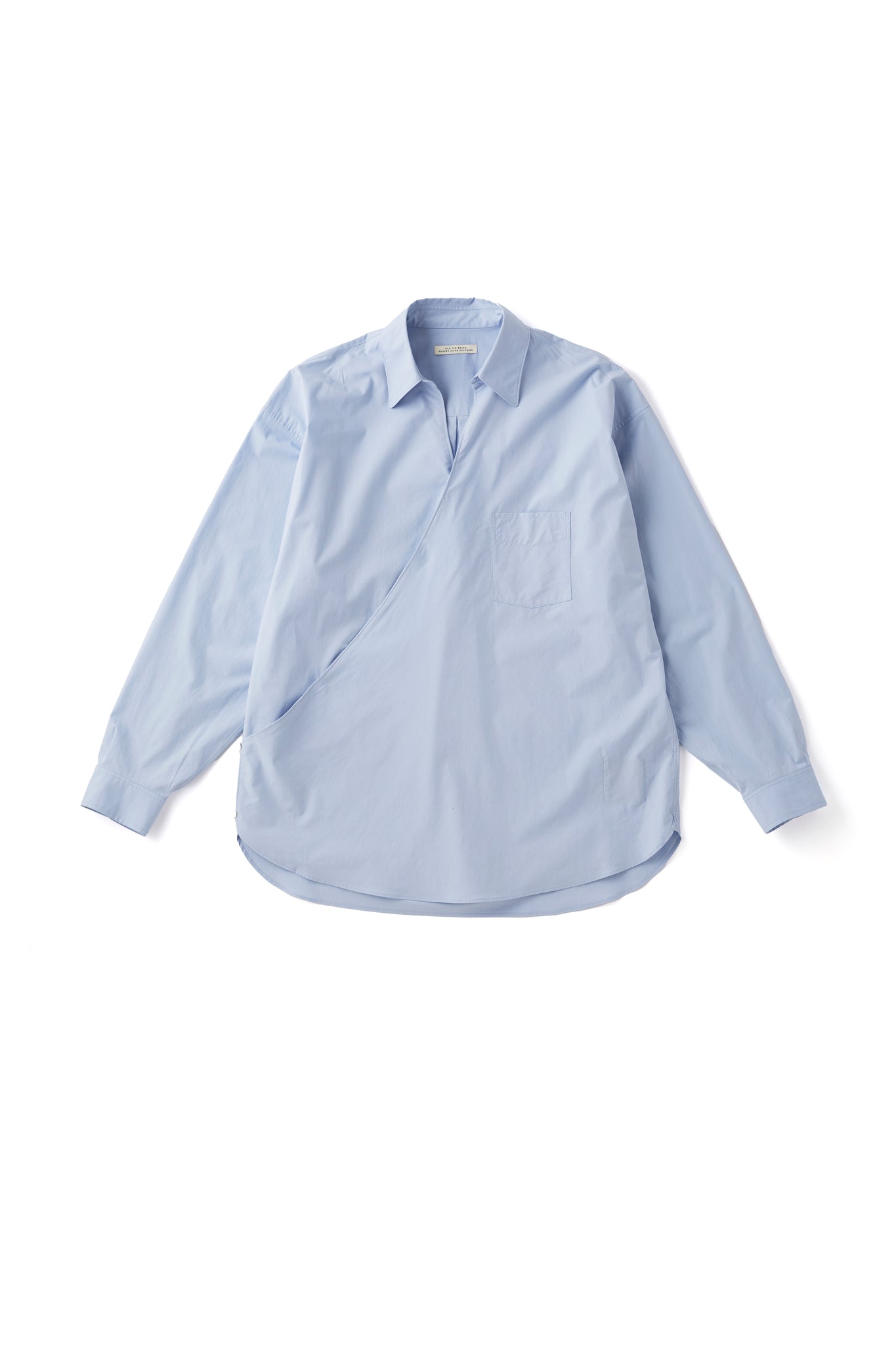 ASYMMETRY FRONT TUNIC SHIRTS (Long-Sleeve) - 251OJ-SH08