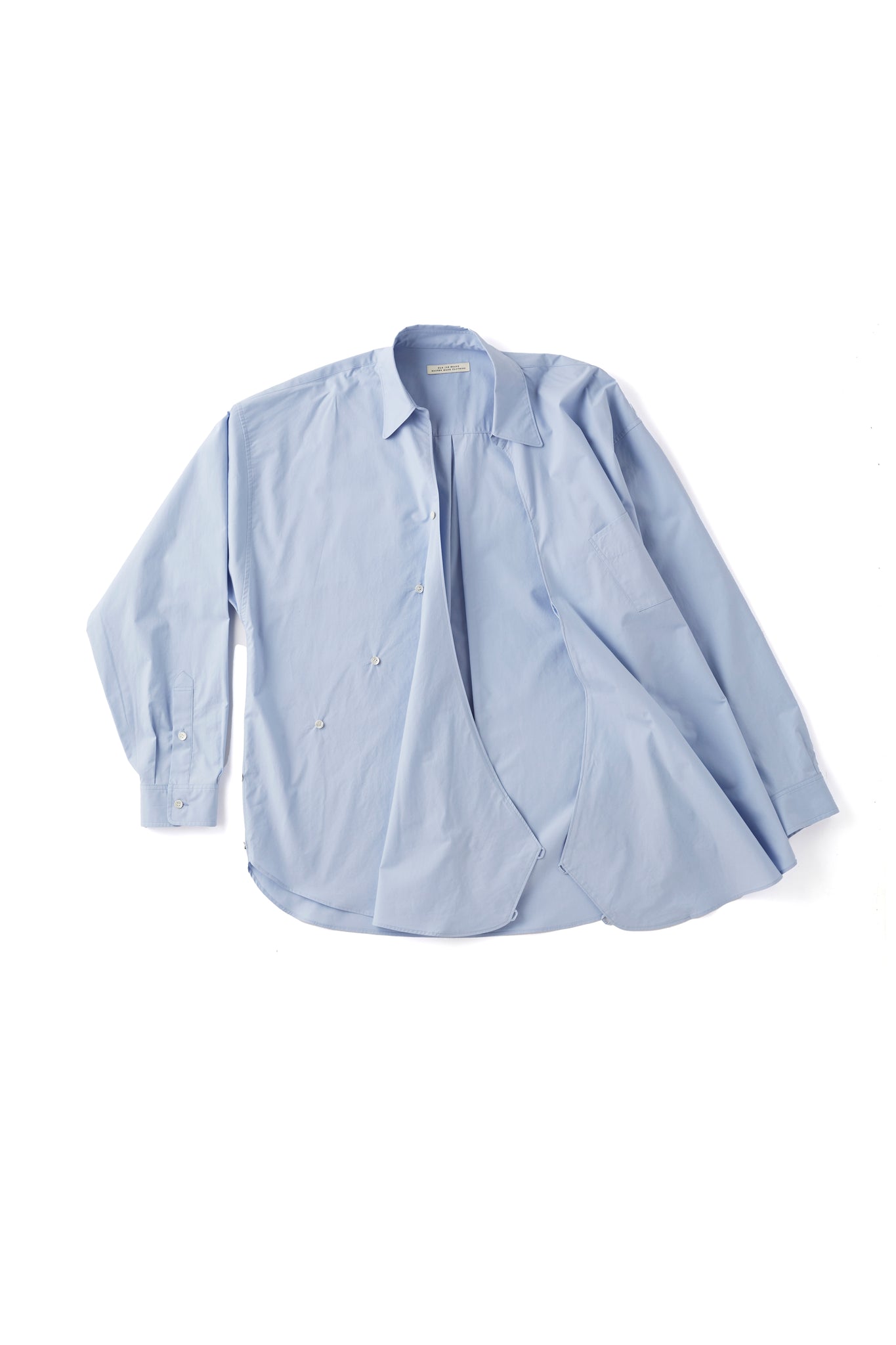 ASYMMETRY FRONT TUNIC SHIRTS (Long-Sleeve) - 251OJ-SH08