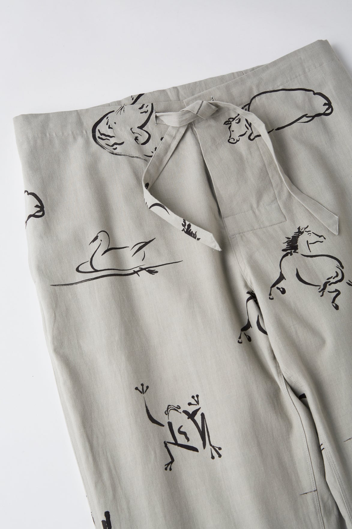 ORIGINAL PRINTED EASY TROUSER (Animal Drawing) - 251OJ-PT19