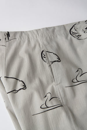 ORIGINAL PRINTED EASY TROUSER (Animal Drawing) - 251OJ-PT19