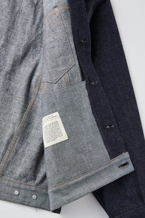 CURVED FLAP JEAN JACKET - 251OJ-JK17