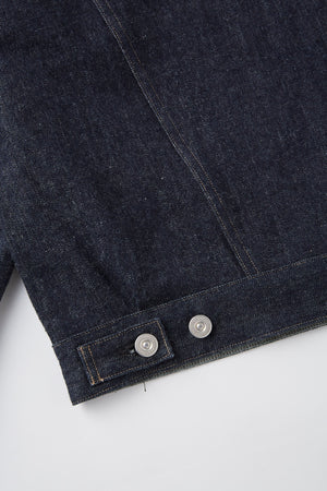 CURVED FLAP JEAN JACKET - 251OJ-JK17