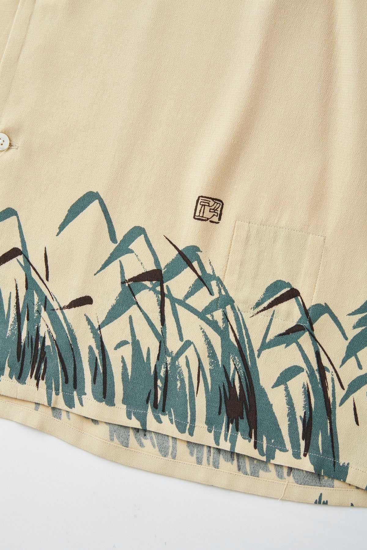 ORIGINAL PRINTED OPEN COLLAR SHIRTS “Hebi” Short-sleeve - 251OJ-SH26