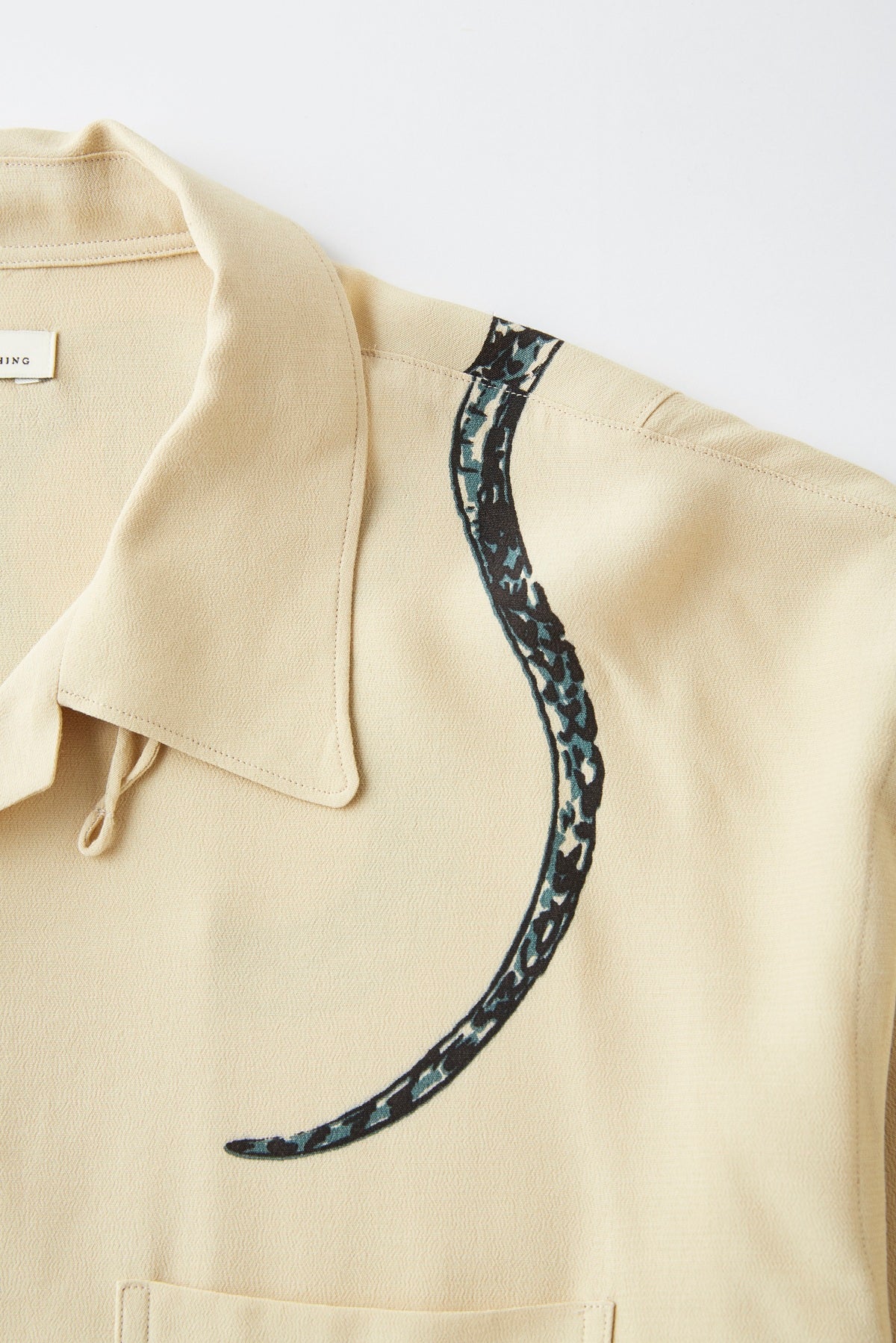 ORIGINAL PRINTED OPEN COLLAR SHIRTS “Hebi” Short-sleeve - 251OJ-SH26