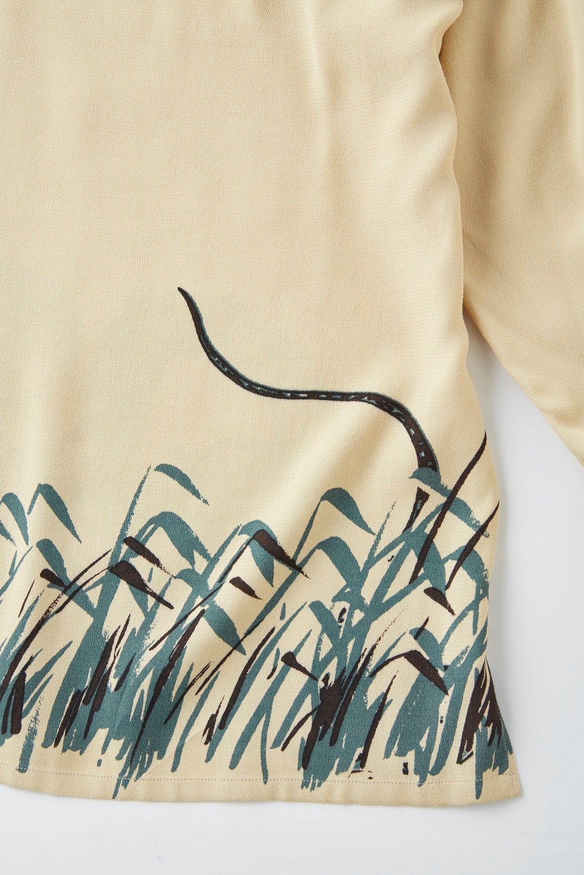ORIGINAL PRINTED OPEN COLLAR SHIRTS “Hebi” Long-sleeve - 251OJ-SH25