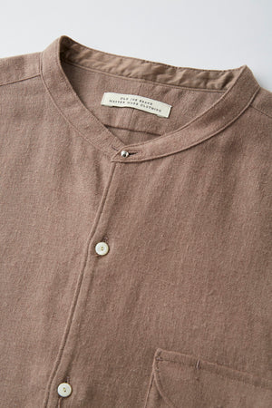 BAND COLLAR LONG TAIL SHIRTS - 252OJ-SH01