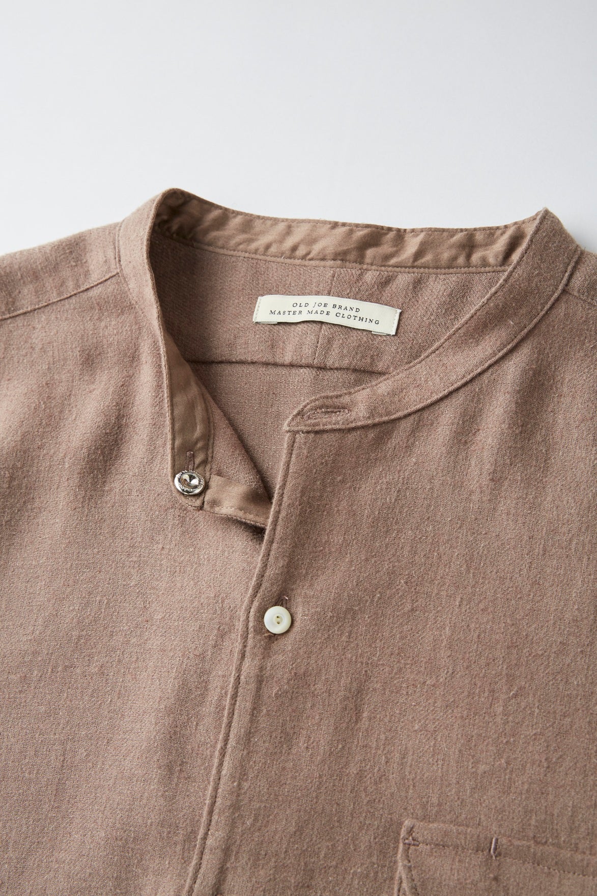 BAND COLLAR LONG TAIL SHIRTS - 252OJ-SH01