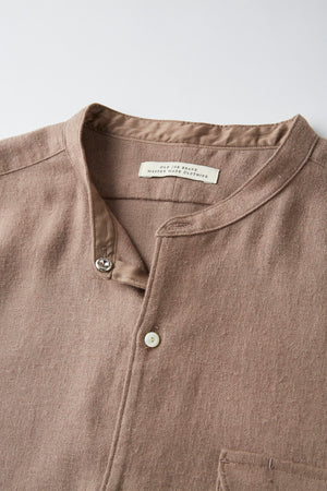BAND COLLAR LONG TAIL SHIRTS - 252OJ-SH01