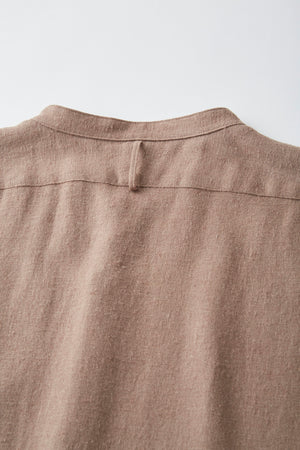 BAND COLLAR LONG TAIL SHIRTS - 252OJ-SH01