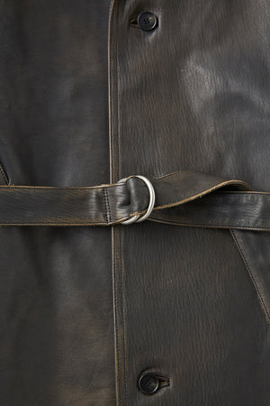PATINA HORSE-HIDE VEHICLE COAT - 252OJ-JK20