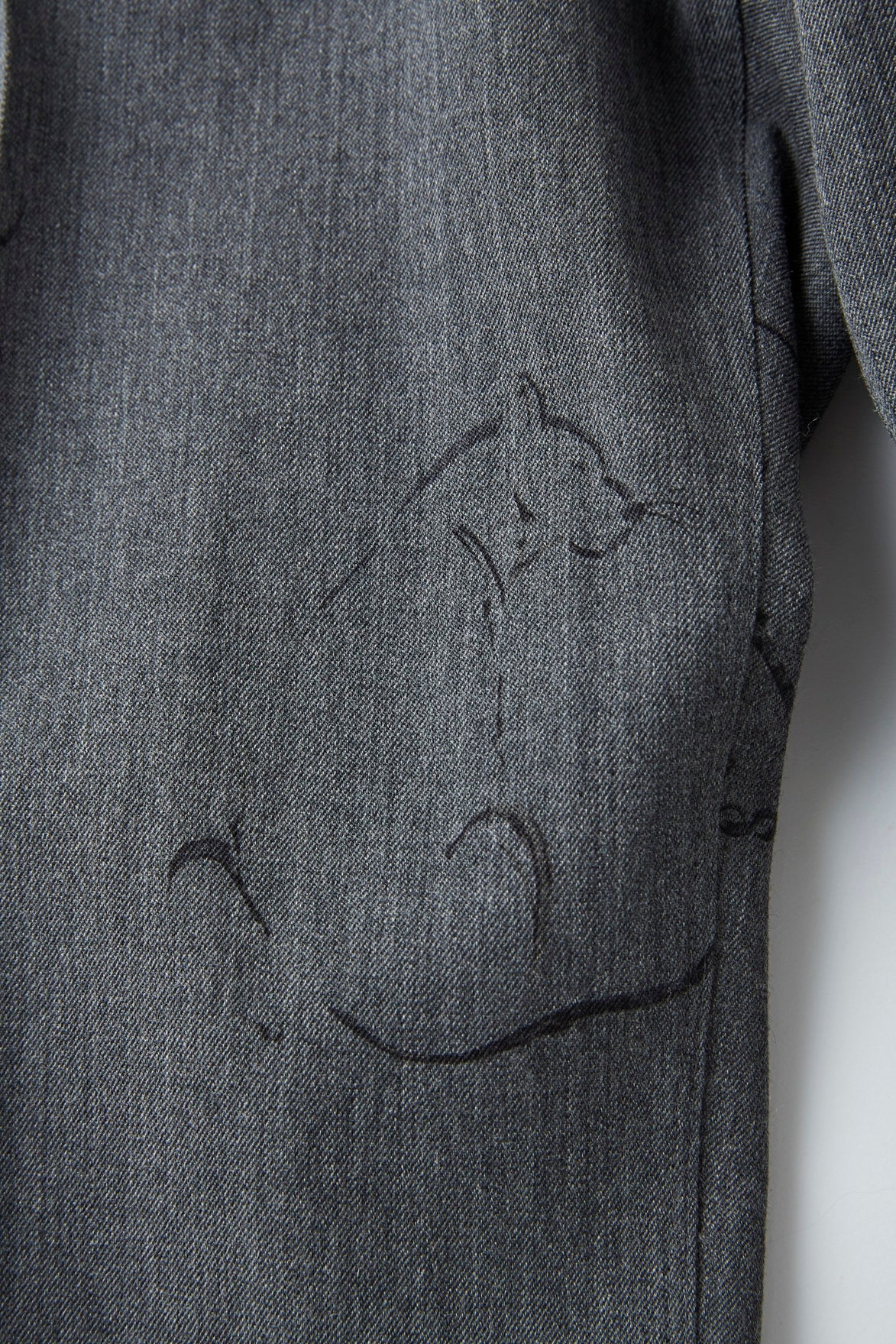 ORIGINAL PRINTED EASY TROUSER (Animal Drawing) - 252OJ-PT06