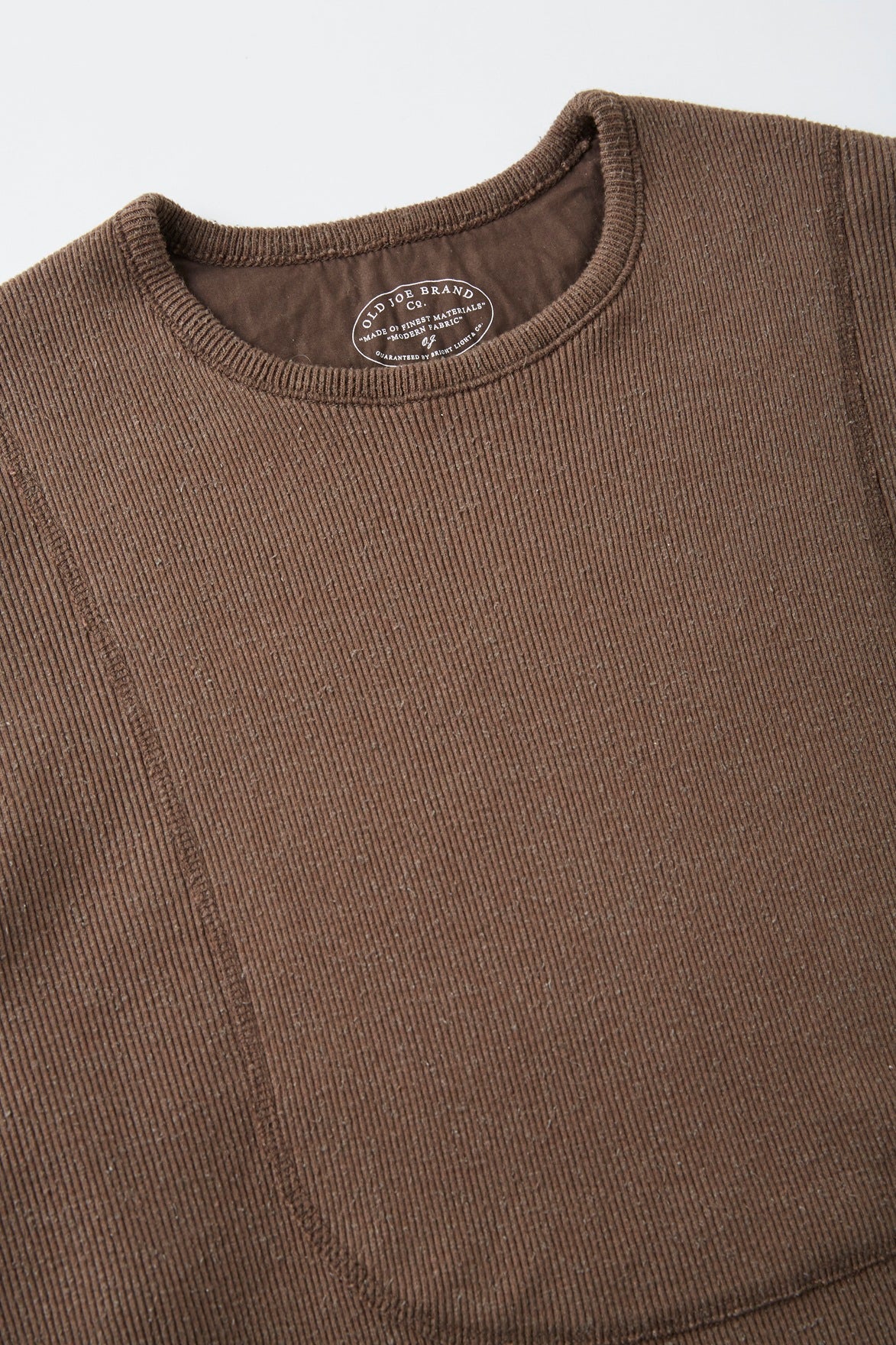 CREW-NECK SILK NEP RIBED TOPS - 252OJ-CT01