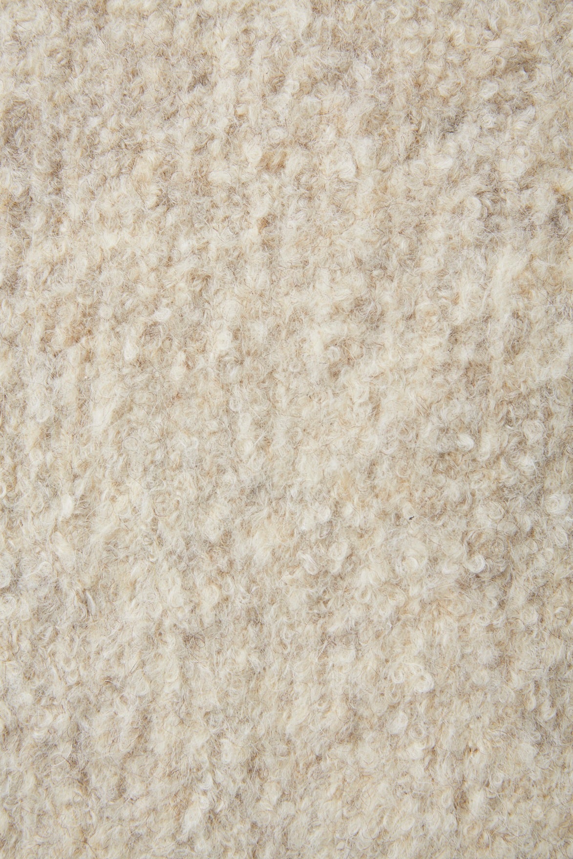 BOUCLE ALPAKA V-NECK SWEATER - 252OJ-KN04